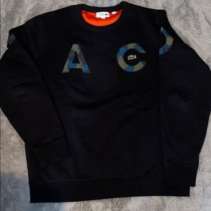 Black Lacoste Crewneck